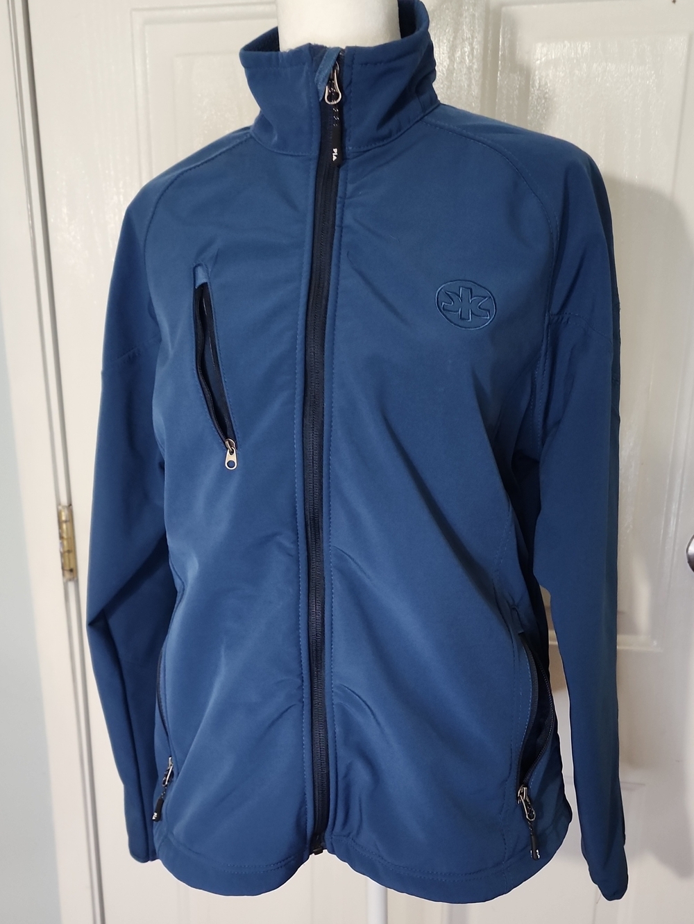 Port Authority Ladies Navy Textured Jacket